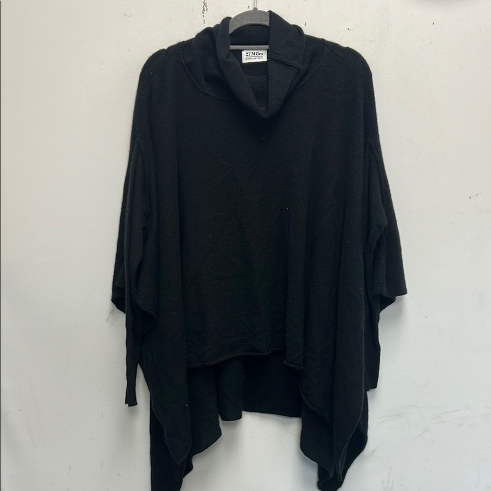 27 miles Malibu cashmere poncho style sweater